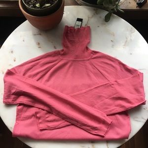 NWT Talbots Lightweight Pink Turtleneck
